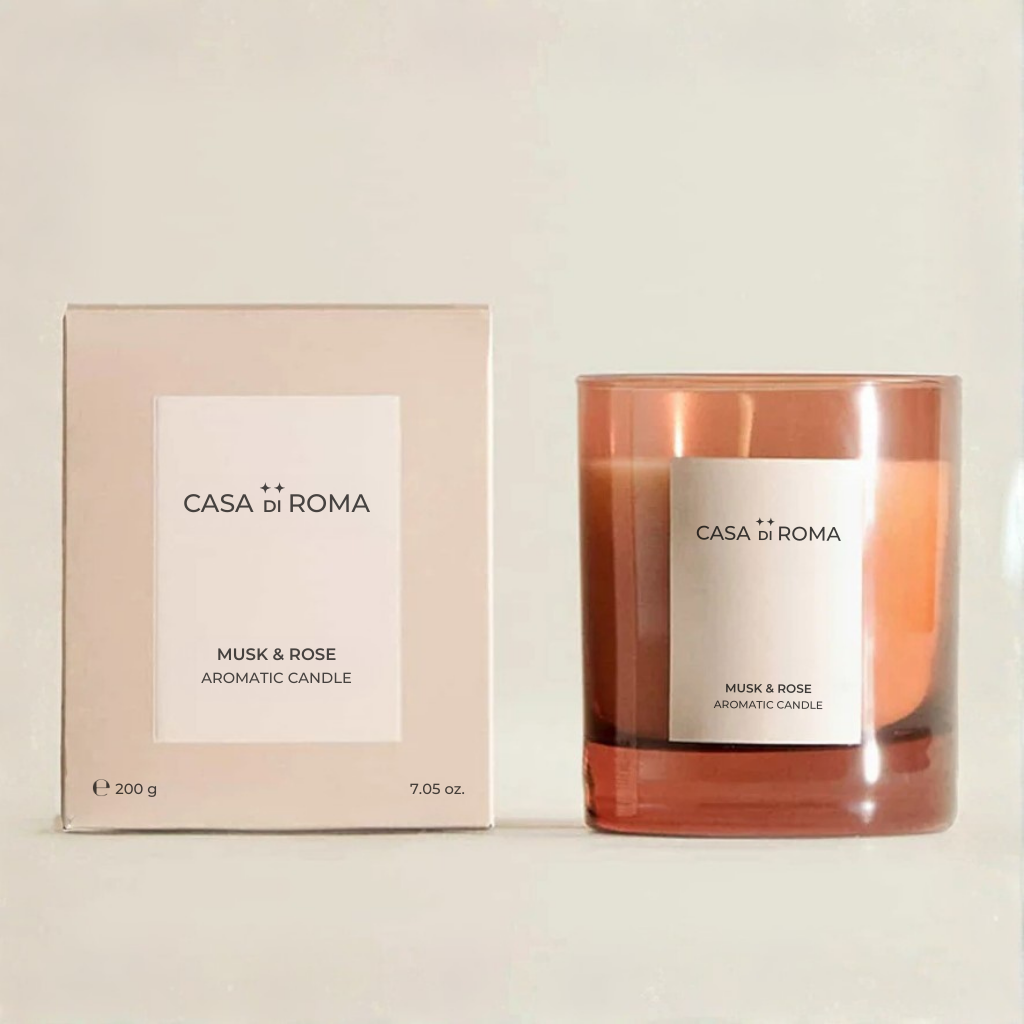 נר זכוכית קלאסי