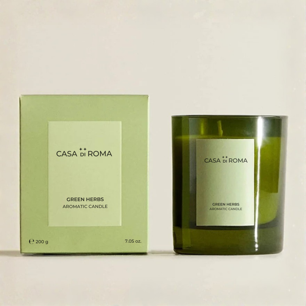 נר זכוכית קלאסי