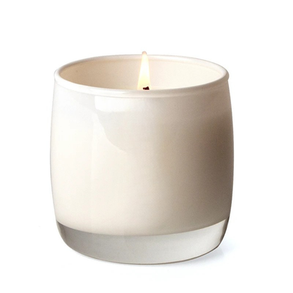 נר זכוכית חלבית קלאסי